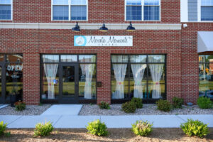 Brick storefront exterior at Founders Square